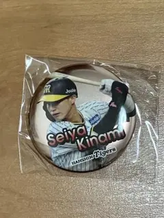 阪神タイガース　シークレットメタリック缶バッジ　木浪聖也