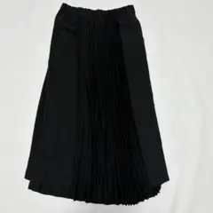 mizuiroind アシンメトリープリーツスカート 黒 上品 日本製のサムネイル