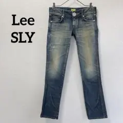 ☆サンプル品☆Lee×SLY デニムパンツ スキニー 股上浅め 色落ち 26 M