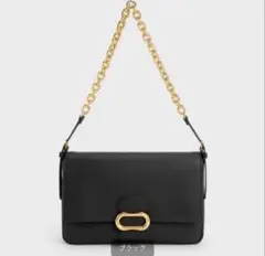 Charles & Keith ショルダーバッグ ブラック