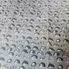 アニメキャラクター顔プリント生地