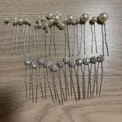 パールホワイト ヘアピン
