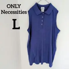 送料込❤ONLY Necessities 【L】ノースリーブ ポロシャツ 紫