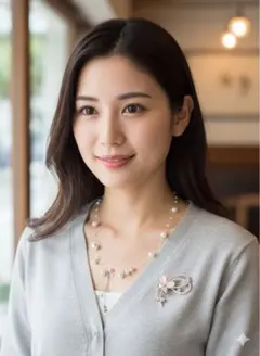 【2点セット】パールデザインネックレス・桜色ストーンブローチ春の装いに②