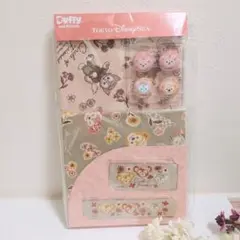 新品 TDS ダッフィー 手芸セット カットクロス ボタン はぎれ 生地