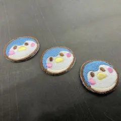 刺繍　アイロン　ワッペン　動物　アニマル　ペンギン　3枚セット