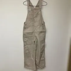 ベージュ オーバーオール