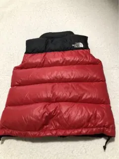 THE NORTH FACE ダウンベスト 赤✖️黒 130サイズ