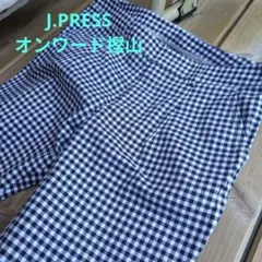J.PRESS ギンガムチェック パンツ 9号　カジュアル　ストレッチのサムネイル