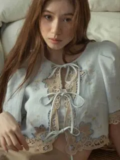 Lily Brown リリーブラウン カットワーク パネルレース ジャケットのサムネイル
