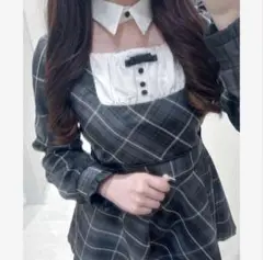 evelyn♡チョーカーレザーロンパース♡BK