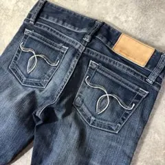 moussy パウダースキニーデニム　ステッチ　25 ストレッチデニム