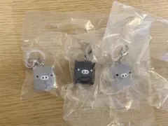 サンエックスユニバースマスコットチャーム　めじるしアクセサリー　モノクロブー