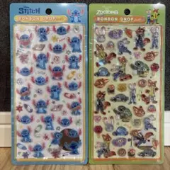 【正規品】ボンボンドロップシール　ズートピア　スティッチ