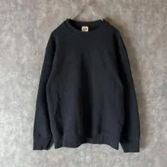 FRUIT OF THE LOOM スウェット ブラック M メキシコ製無地古着