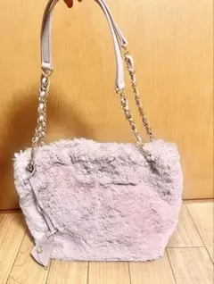 Samantha Thavasa サマンサタバサ ファーバッグピンクチェーン 冬