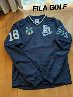 ■ FILA GOLF 2WAY 蓄熱裏地付き Vネックプルオーバーブルゾン M