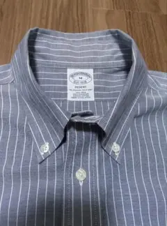 【超美品】ブルックスブラザース　ノンアイロンシャツ　М(Ｌ相当)　ストライプ