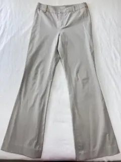 ELLE PLANETE ベージュ フレアパンツ バックポケット付き