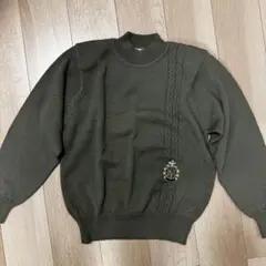 「80s」Belle Ellesse オリーブグリーン ニットセーター M
