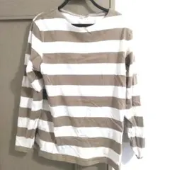 UNIQLO　カットソー L ベージュ/ホワイト