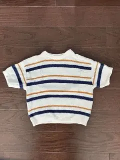 98cm ZARA キッズ　ワッフルニットポロシャツ