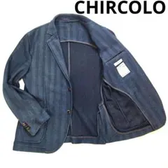 ［希少］CHIRCOLO テーラードジャケット　ジャージ素材　ストレッチ　L相当のサムネイル