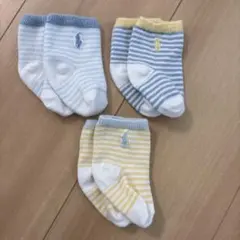 ポロ・ラルフ・ローレン ベビー靴下 3足セット