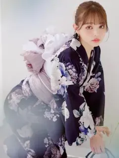 クラシカルローズブルー 浴衣 sugar - メルカリ