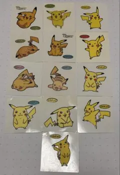 激レア◎デコキャラシール 歴代ピカチュウセット