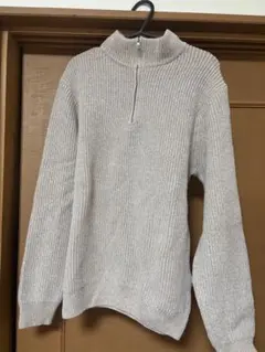 UNIQLO ユニクロ ハーフジップ ニット セーター ベージュ