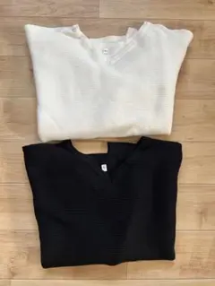 coca コカ ドルマンスリーブVネックニット レディース