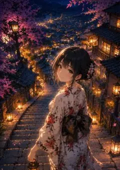 絵師 hiten B2タペストリー[桜色舟遊] - メルカリ