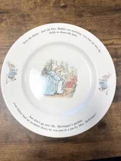 WEDGWOOD ピーターラビット 陶器皿 大皿　ワンプレート　約25cmのサムネイル
