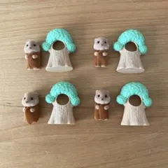 シルバニアお花畑のおともだちシリーズ カワウソの小さい赤ちゃん４体セット