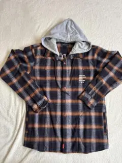 フード付きシャツ シャツ