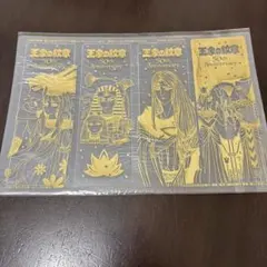 王家の紋章 50周年記念 ロイヤル金箔セレブレーションしおり 4枚セット