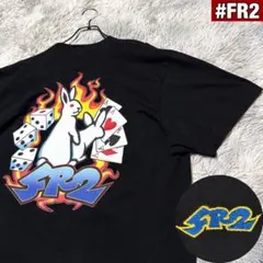 完売デザイン】FR2 かき氷 刺繍ロゴTシャツ 梅限定カラー アイス L 美 