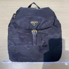 プラダ リュック バッグパック 白タグ チェーン ブラック ナイロンのサムネイル