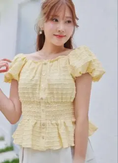 新品未使用　Lily Puff Sleeve Top / lemonade M 新品未使用 Lily Puff Sleeve Top / lemonade M - メルカリ