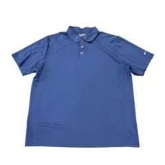 NIKE GOLF ポロシャツ　半袖　ネイビー　DRI-FIT 古着　8gのサムネイル
