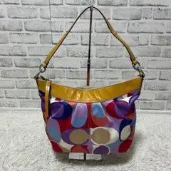 coach ハンドバッグ マルチカラー 円形パターン