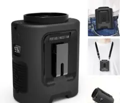 ベルトファン 腰掛け扇風機 超強風 首掛け 携帯扇風機 ポータブルファン