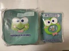 はぴだんぶい 一番くじ けろけろけろっぴ メッシュポーチ 缶バッジ