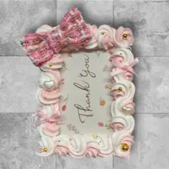 ホイップデコ トレカケース 硬質ケース b8 ツイードリボン　ピンク×ホワイト