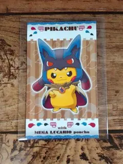 【新品未使用】メガ進化　ポンチョを着たピカチュウ　シール４点セット　（匿名配送） 新品未使用】メガ進化 ポンチョを着たピカチュウ シール4点セット