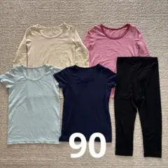 ユニクロ ヒートテック 90cm 5点セット