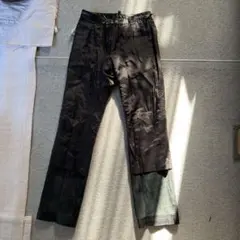 ブラック ワイドレッグ スラックス M サイズのサムネイル