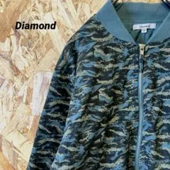 Diamond SUPPLY CO. カモフラ柄 中綿ブルゾン カーキ M