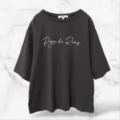 【グローブ】ゆるだぼ半袖Tシャツ ゆったり 大人カジュアル(L)コットン混 上